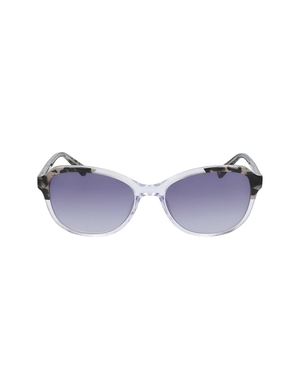 Taille étroite Anne Klein Crystal Oval Sunglasses   | VEX-6799640